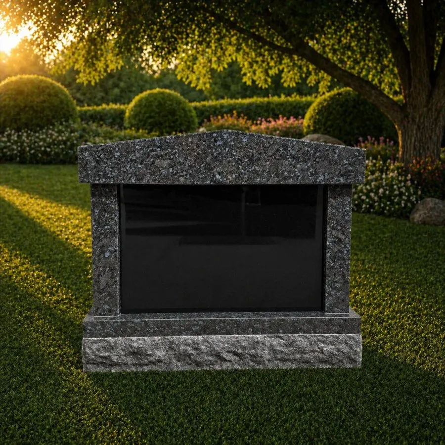 2-Niche Granite Cremation Columbarium 33 x 17 x 28