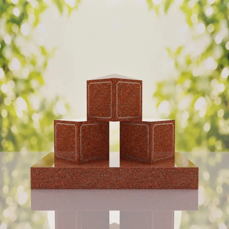 ABC Block Headstone view 3