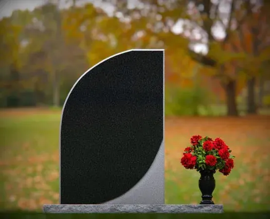 Arc-Shadow Upright Headstone