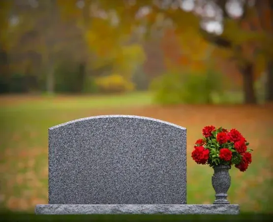Arched-Top Companion Headstone 40 x 6 x 25