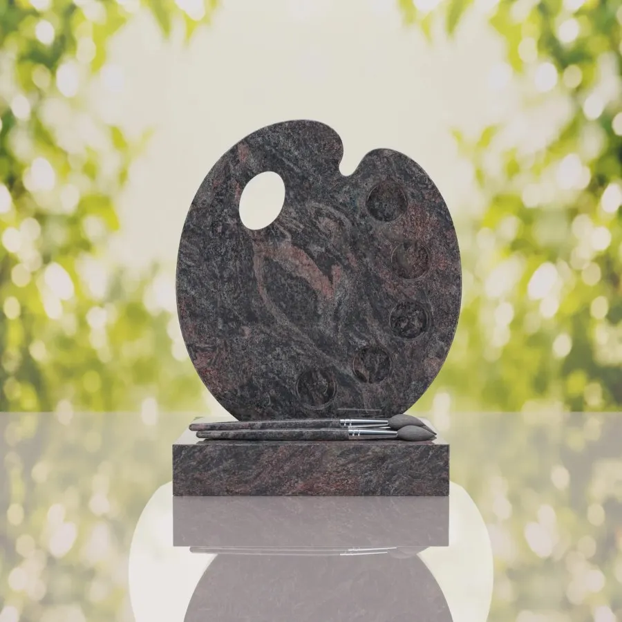 Artist’s Palette Granite Headstone view 2