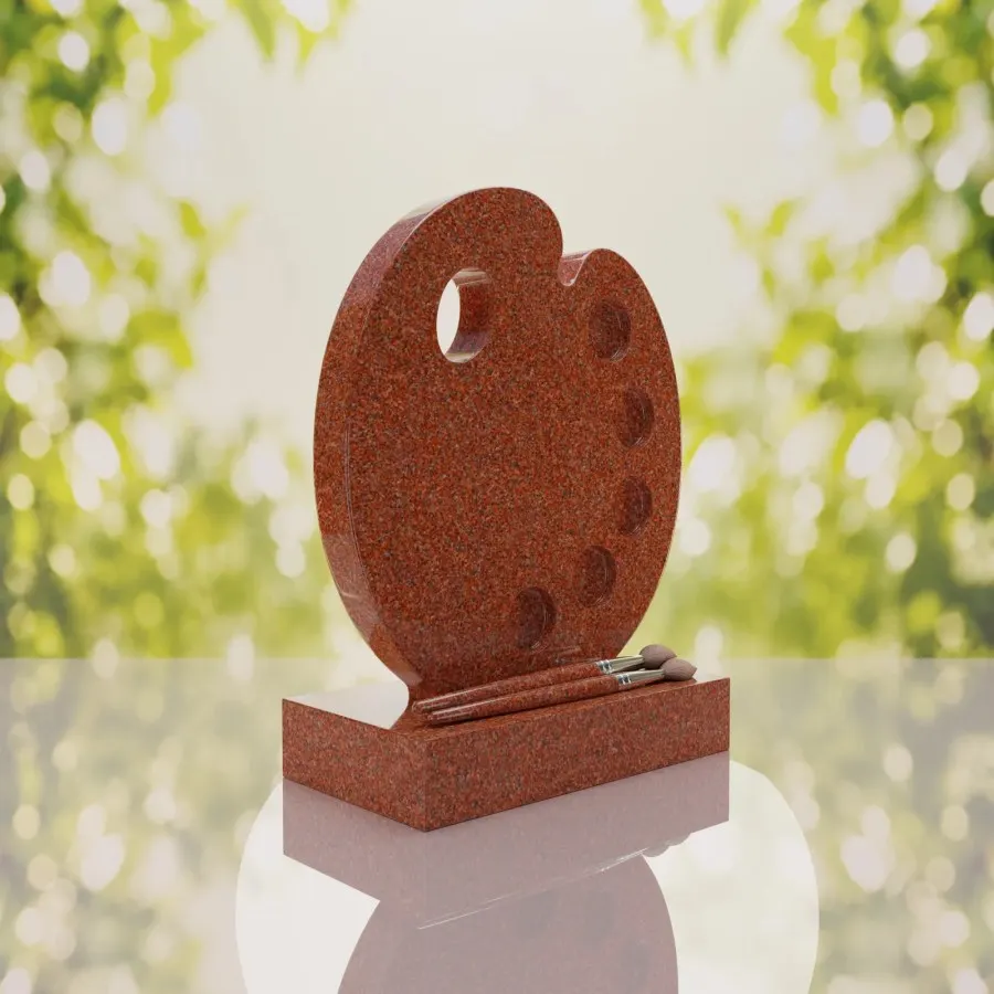 Artist’s Palette Granite Headstone view 4