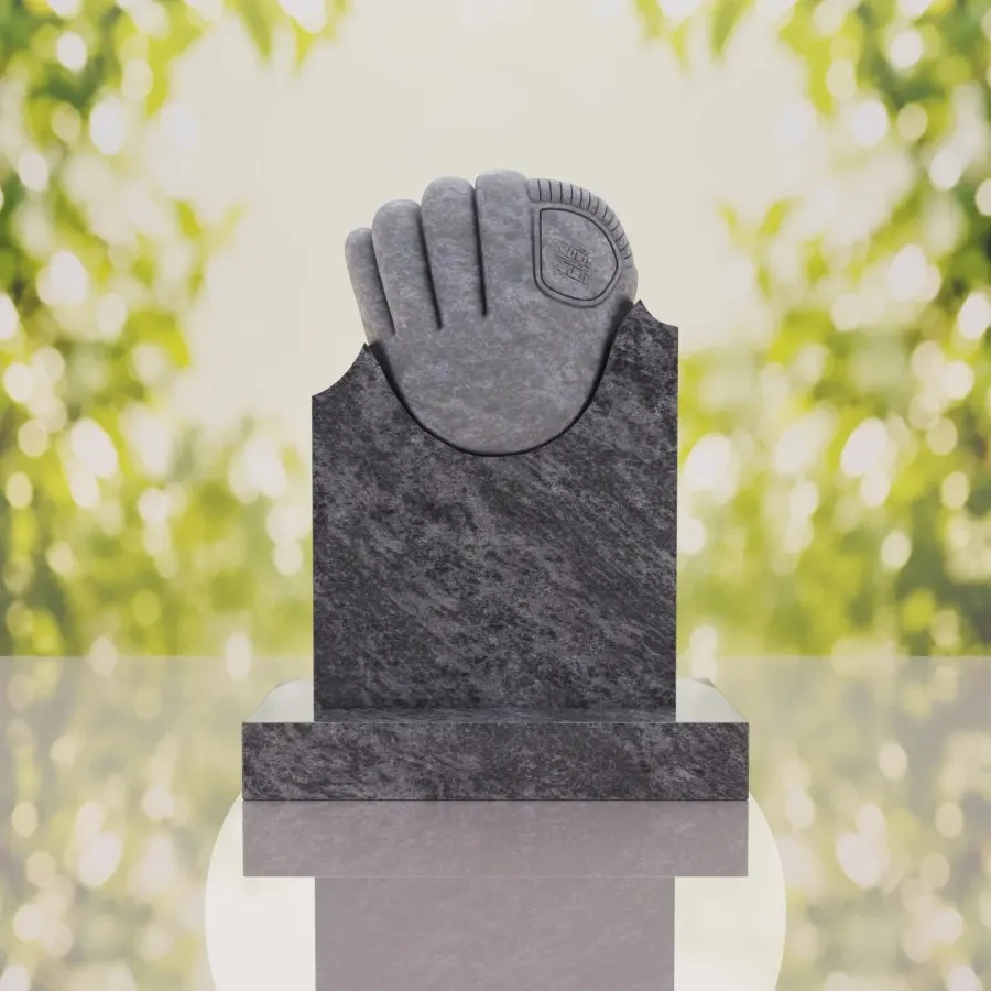 Baseball Glove Headstone view 4