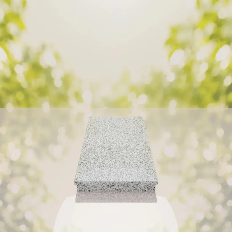 Beveled Top Granite Ledger Memorial view 4