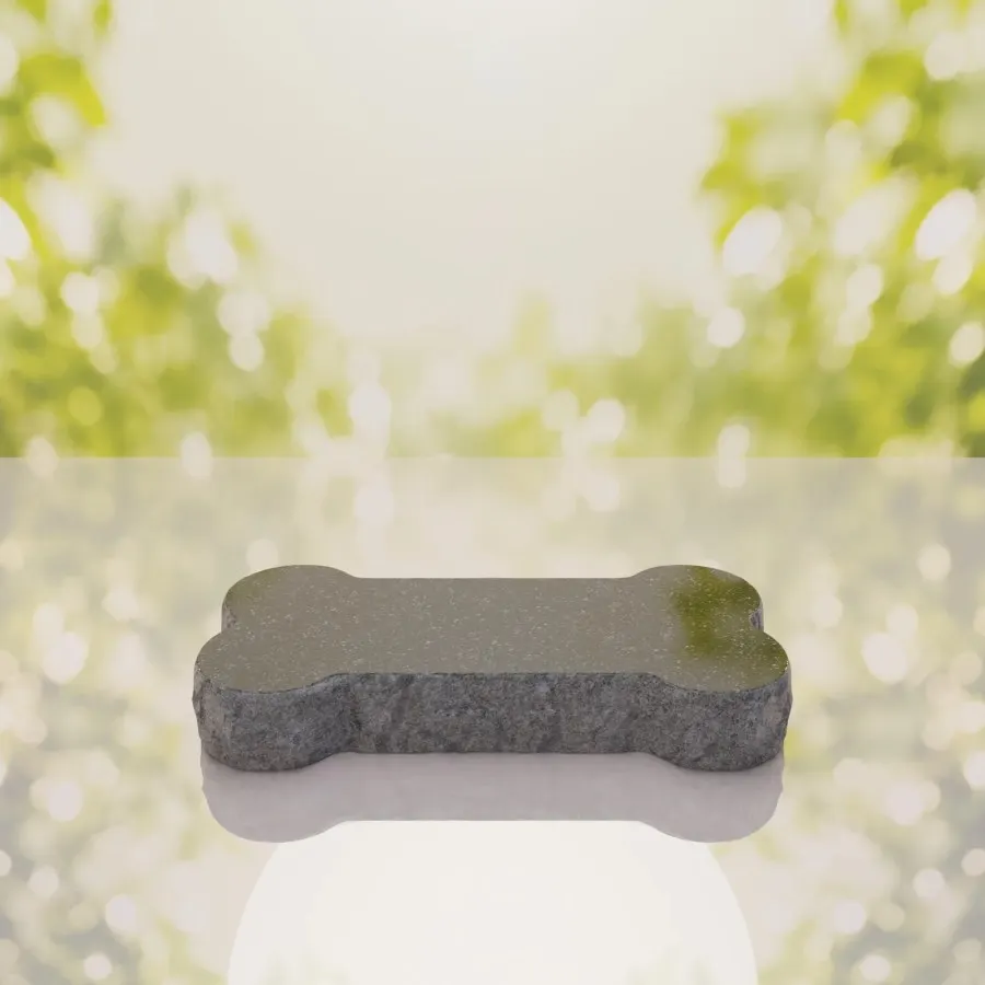 Bone Shape Dog Flat Granite Memorial view 2