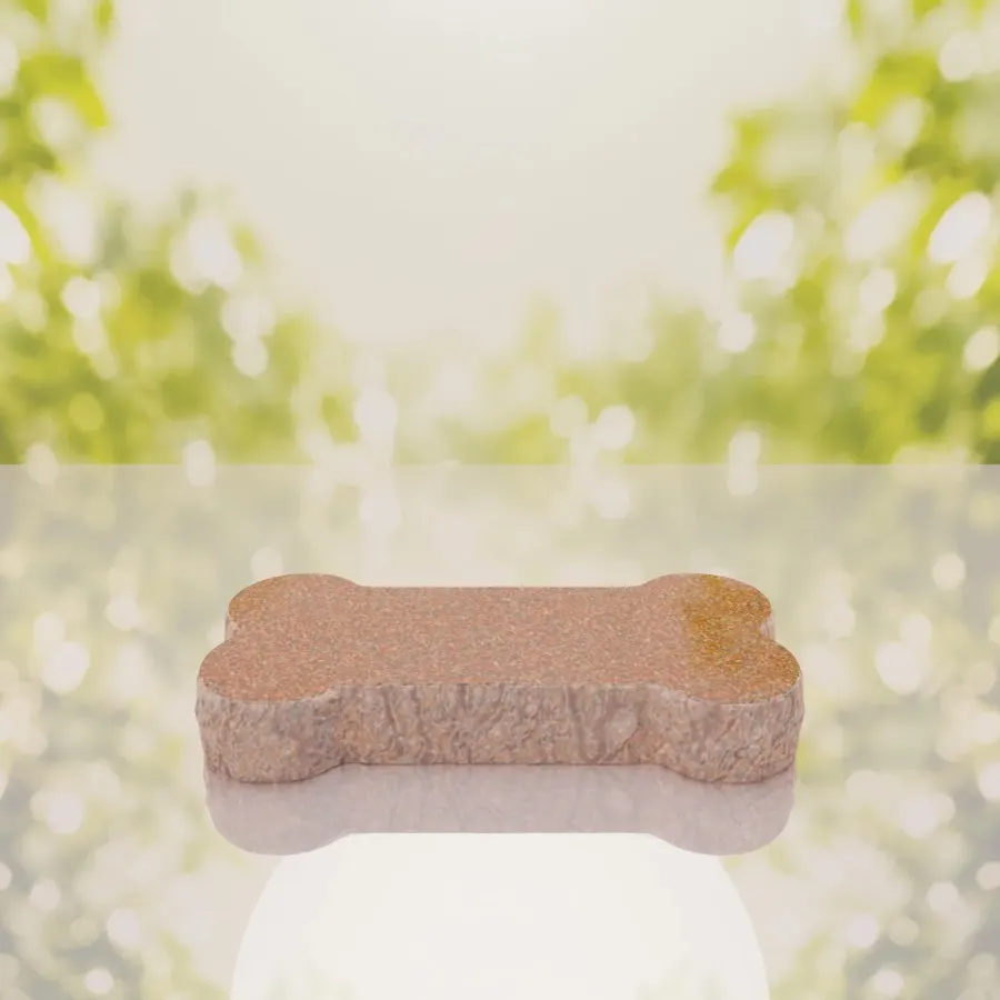 Bone Shape Dog Flat Granite Memorial view 4