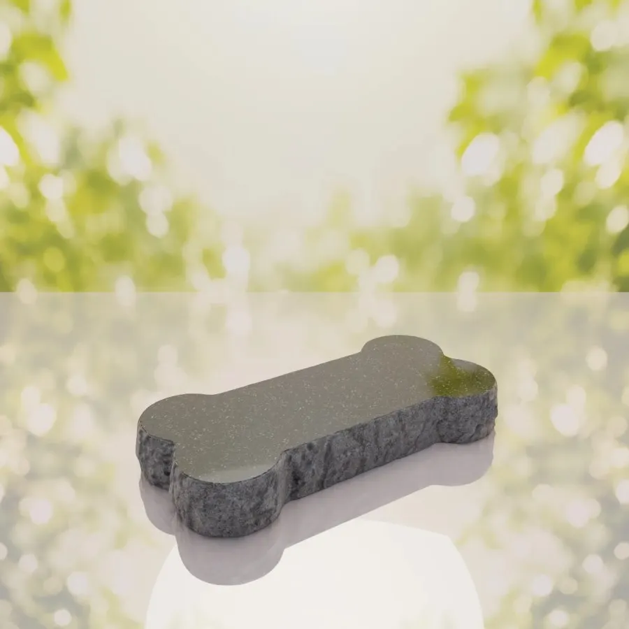 Bone Shape Dog Flat Granite Memorial
