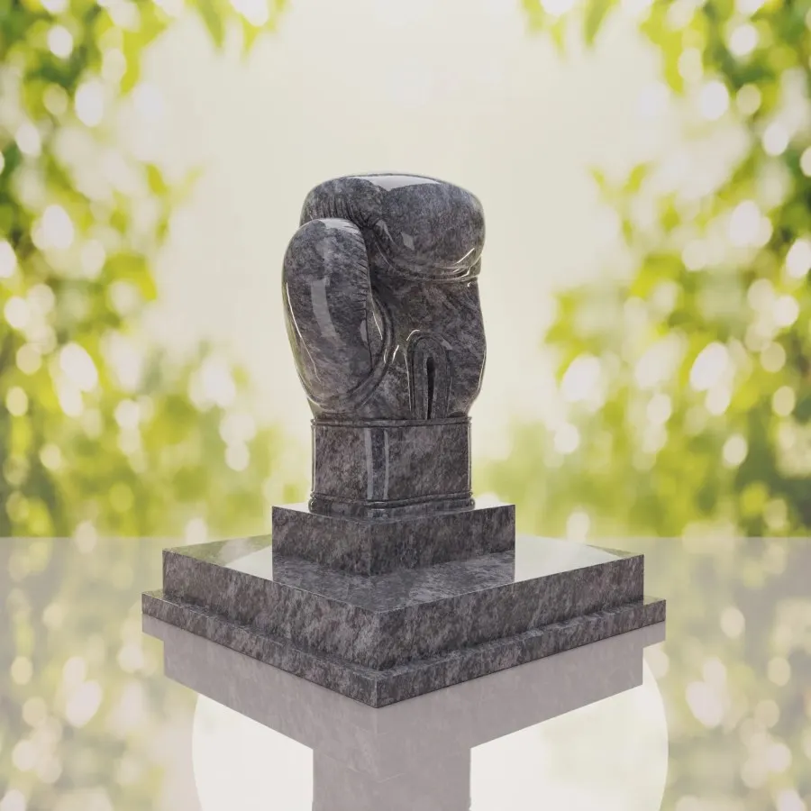 Boxing Glove Headstone view 2