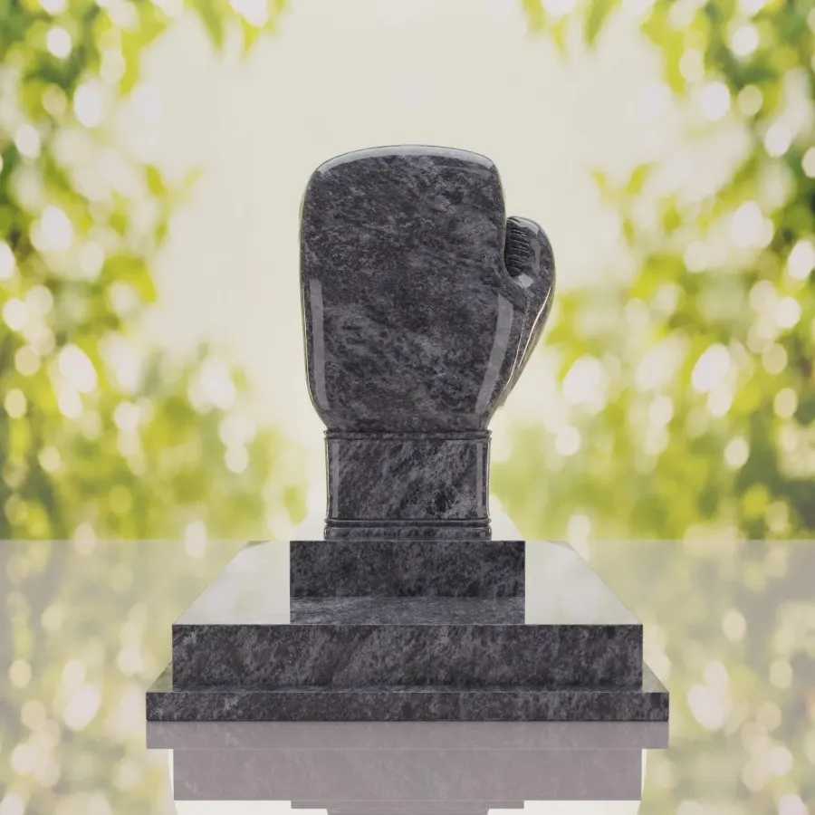 Boxing Glove Headstone view 4