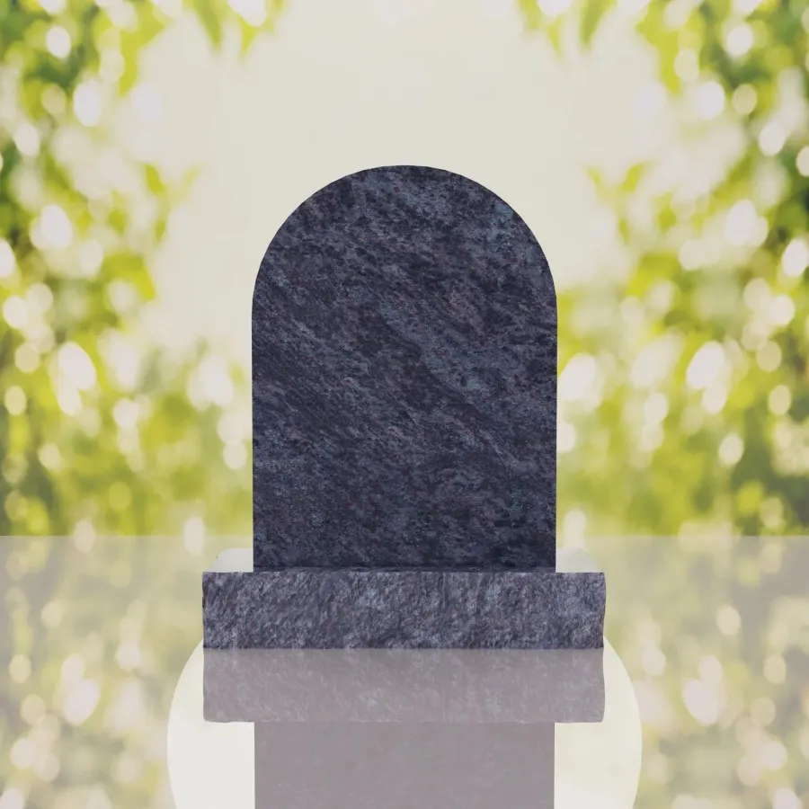 Christ the Redeemer Hispanic Granite Headstone view 3