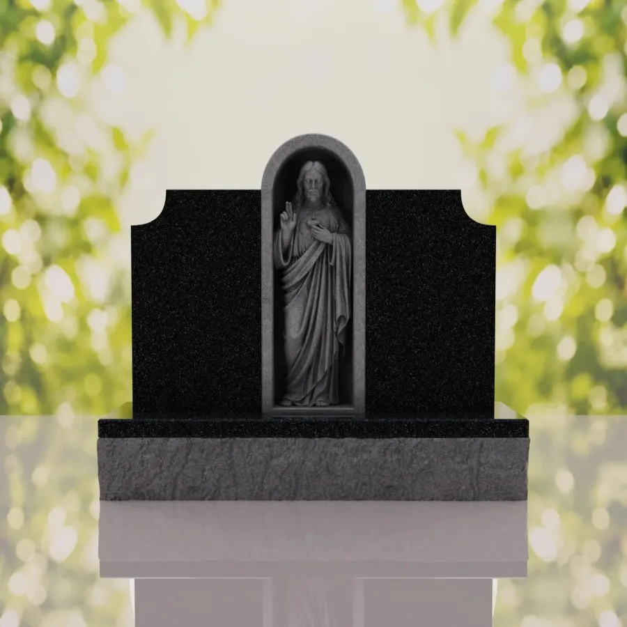 Christ the Savior Hispanic Granite Monument view 2