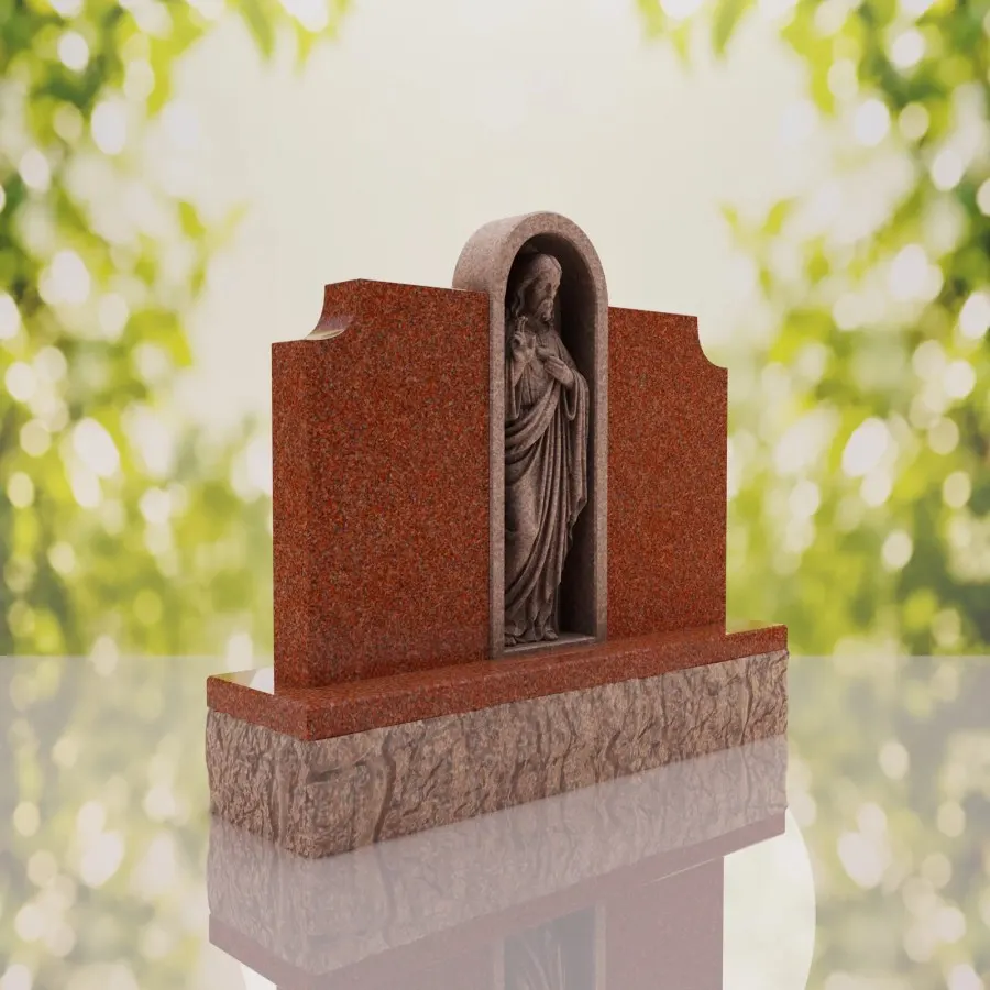 Christ the Savior Hispanic Granite Monument view 4