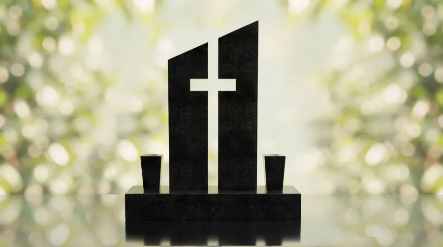 Cross Upright Headstone view 3