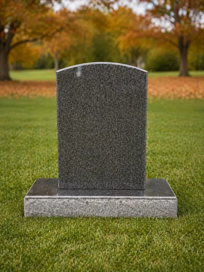 Classic Arched-Top Upright Headstone 24 x 6 x 40