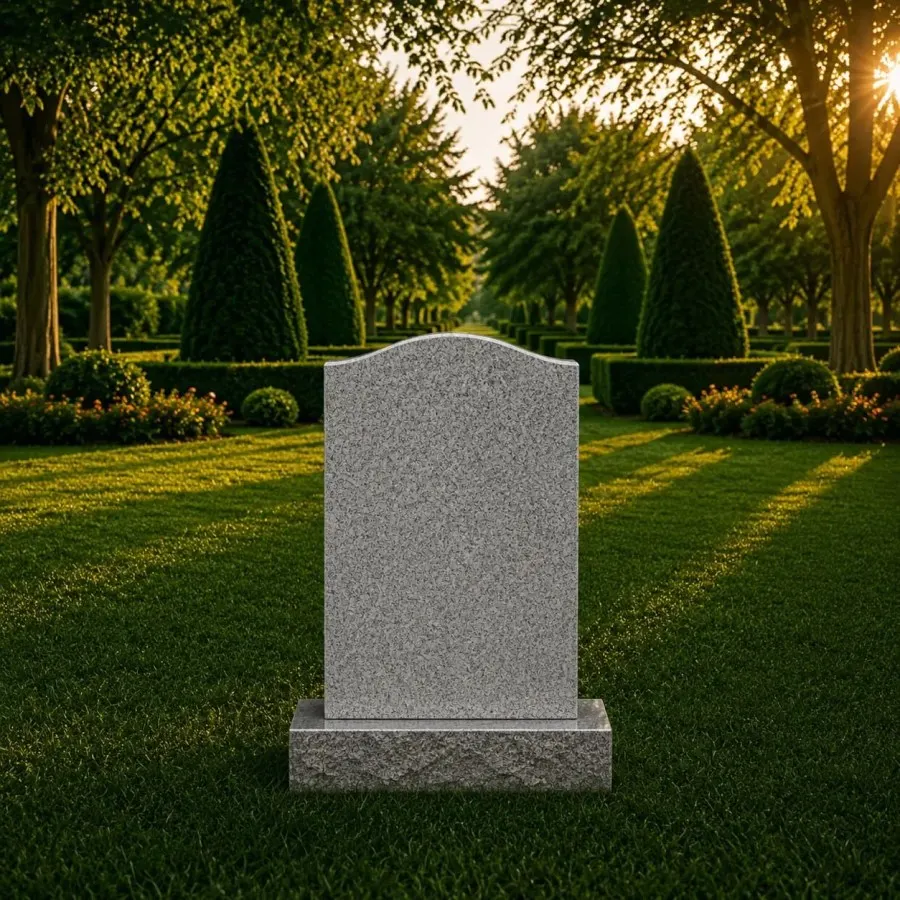 Classic Arched-Top Upright Headstone 26 x 6 x 40