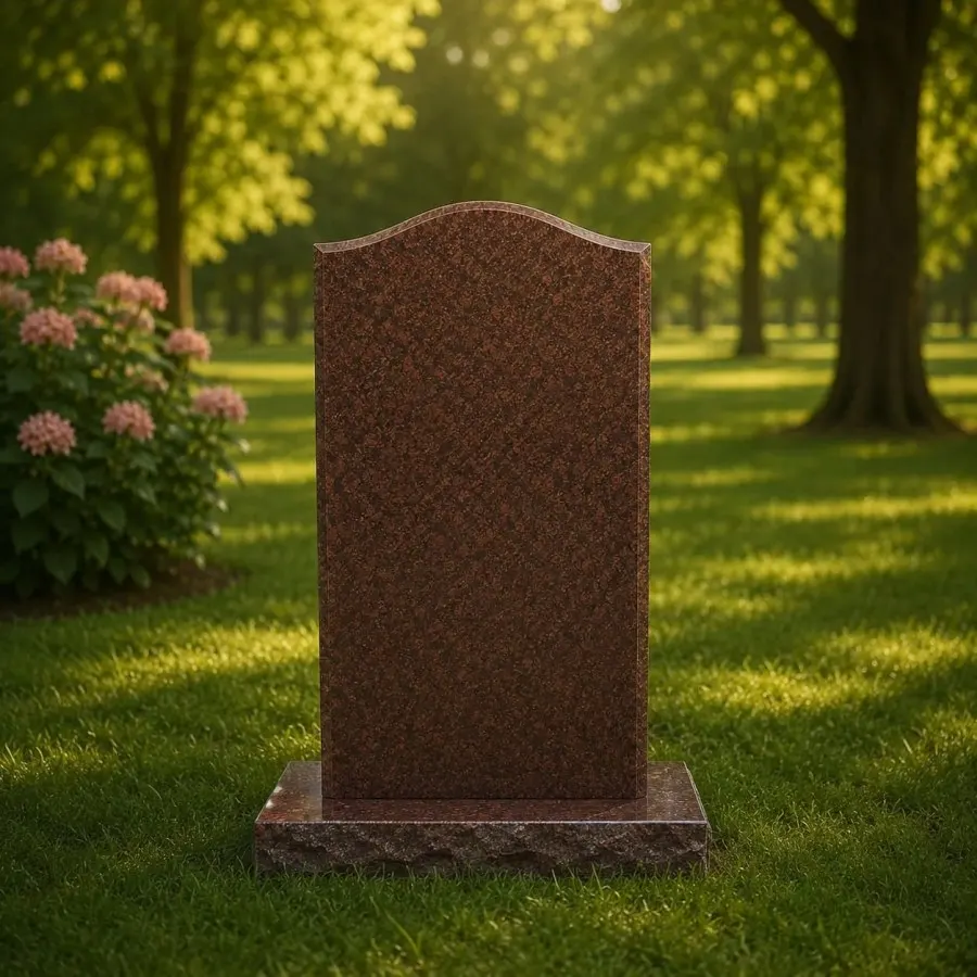 Classic Arched-Top Upright Headstone 24 x 3 x 47