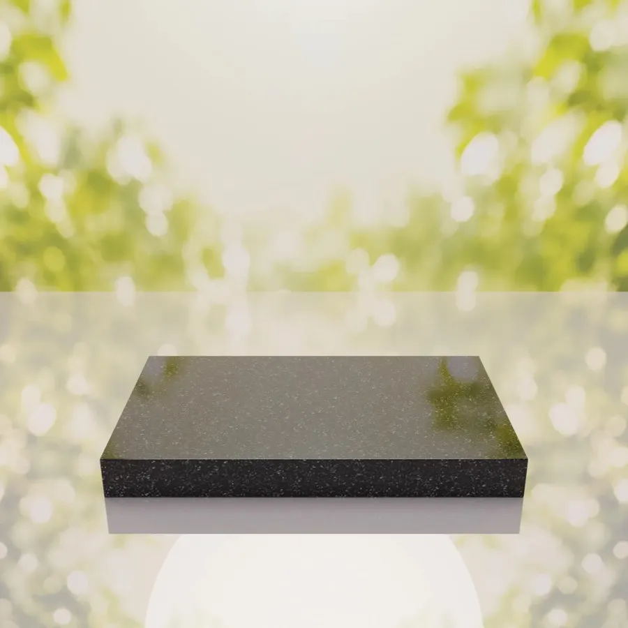 Classic Polished Flat Granite Grave Marker 24 x 12 x 3 view 4