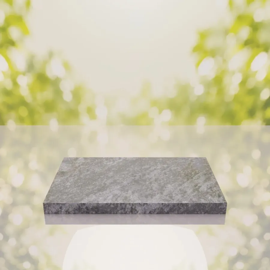 Classic Polished Flat Granite Grave Marker 24 x 12 x 2 view 2