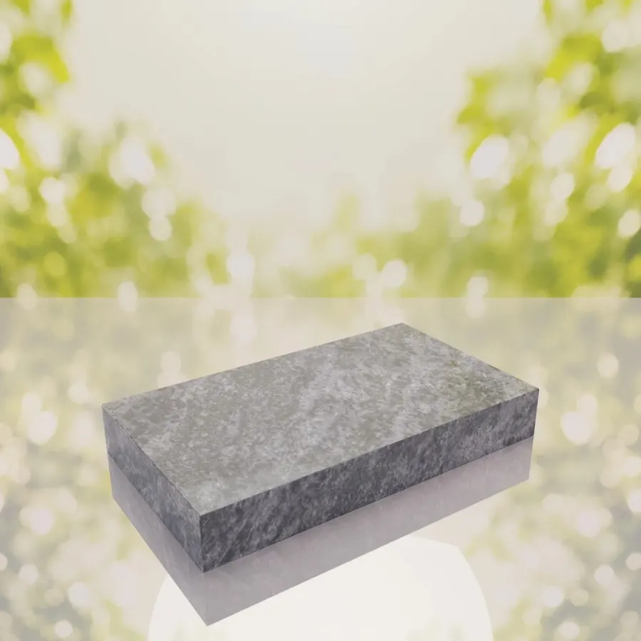 Classic Polished Flat Granite Grave Marker 24 x 12 x 2 view 3