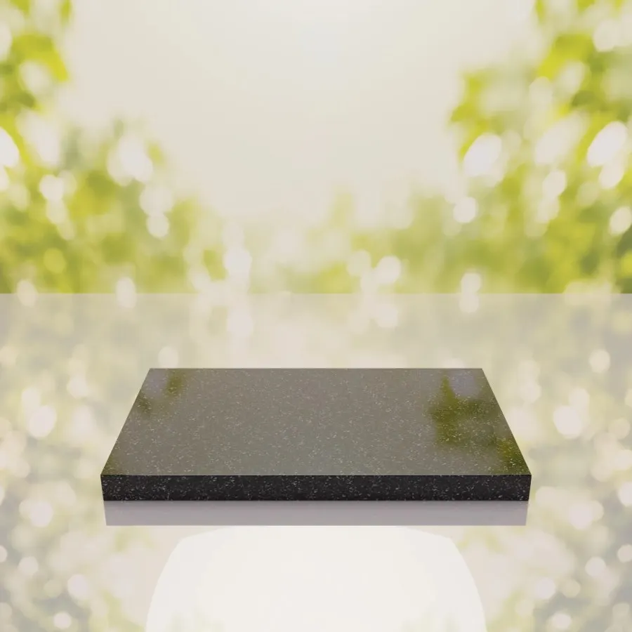 Classic Polished Flat Granite Grave Marker 24 x 12 x 2 view 4