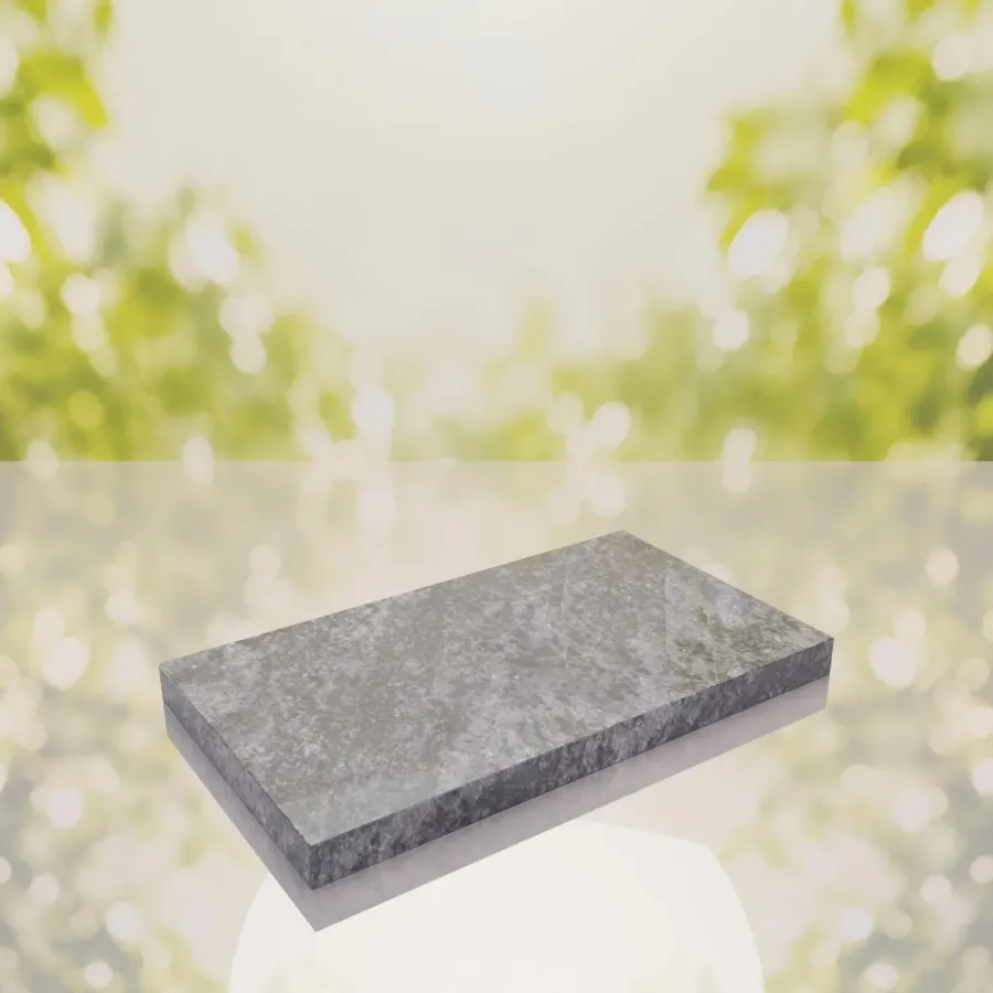 Classic Polished Flat Granite Grave Marker 24 x 12 x 2