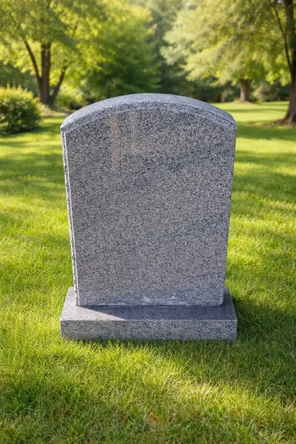 Classic Round-Top Upright Granite Headstone