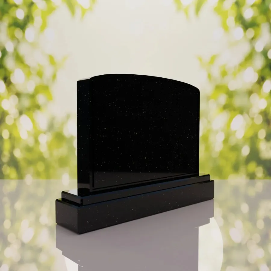 Companion Arched Top Granite Headstone