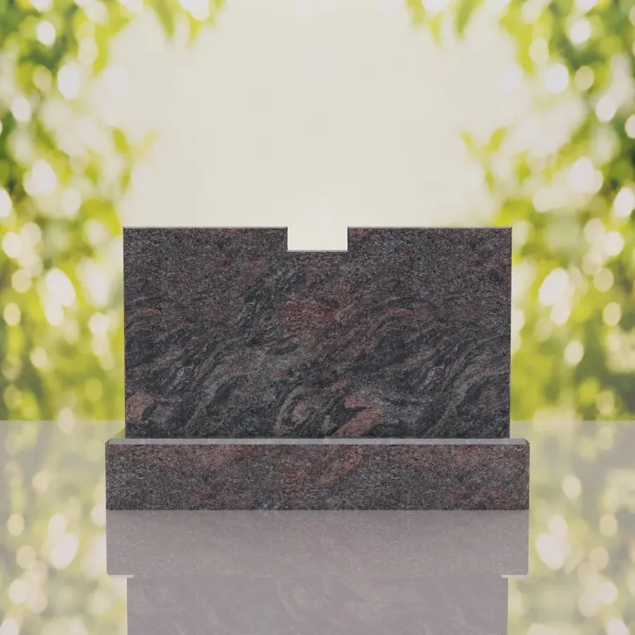 Companion Double Slant Granite Headstone view 3