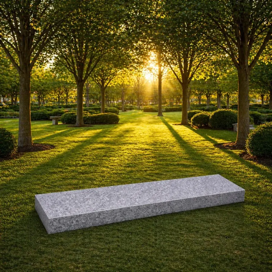 Companion Flat Granite Grave Marker 44 x 14 x 3