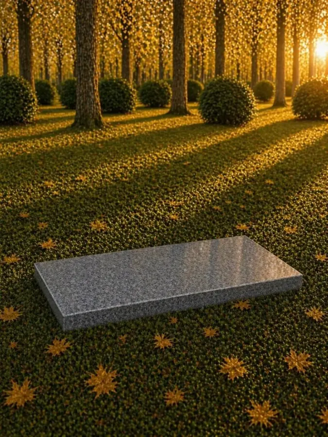 Flat Granite Grave Marker (companion copy 4)
