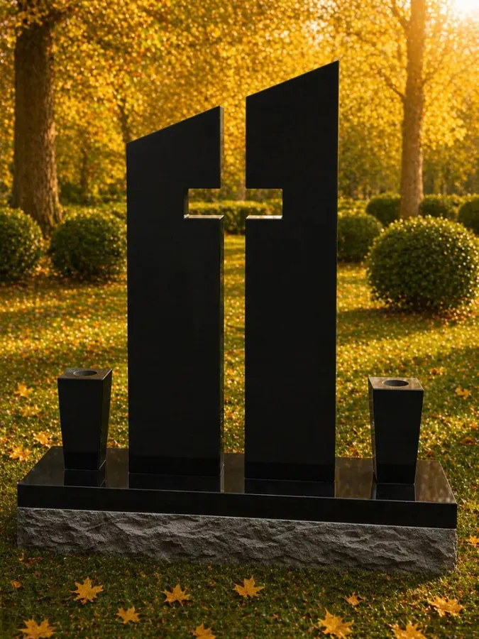 Headstone with Split Design