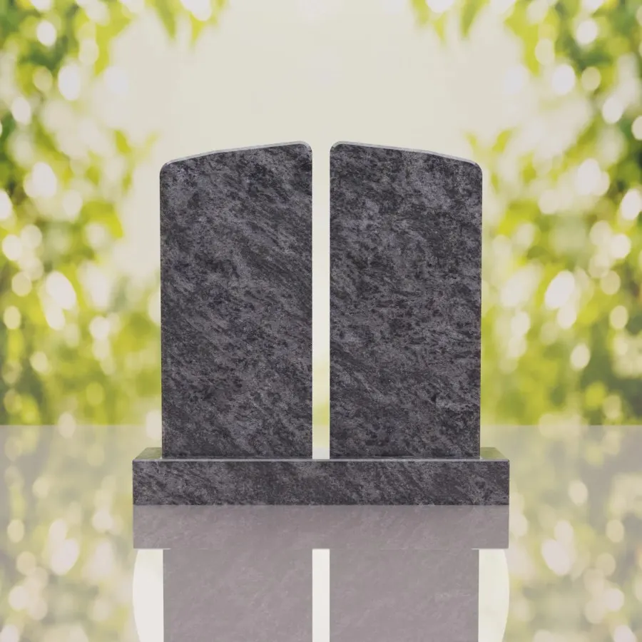 Companion Rounded Top Granite Headstone view 4