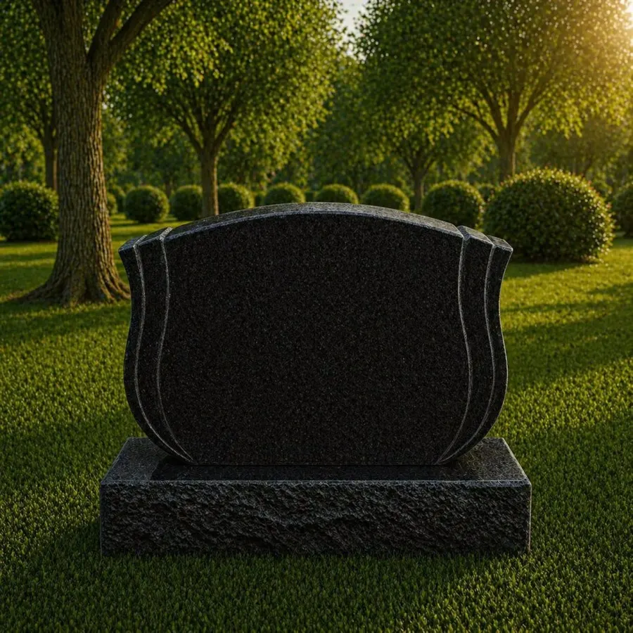 Shaped Upright Granite Headstone