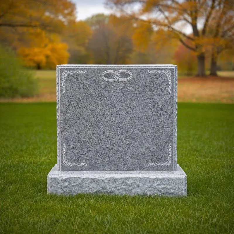Companion Upright Granite Headstone 37 x 6 x 27