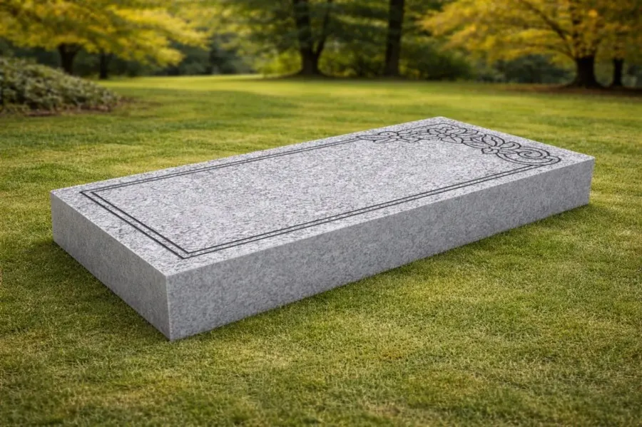 Flat Granite Headstone — Design 3
