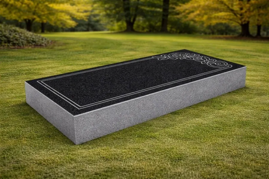 Flat Granite Headstone 20 x 10 x 3