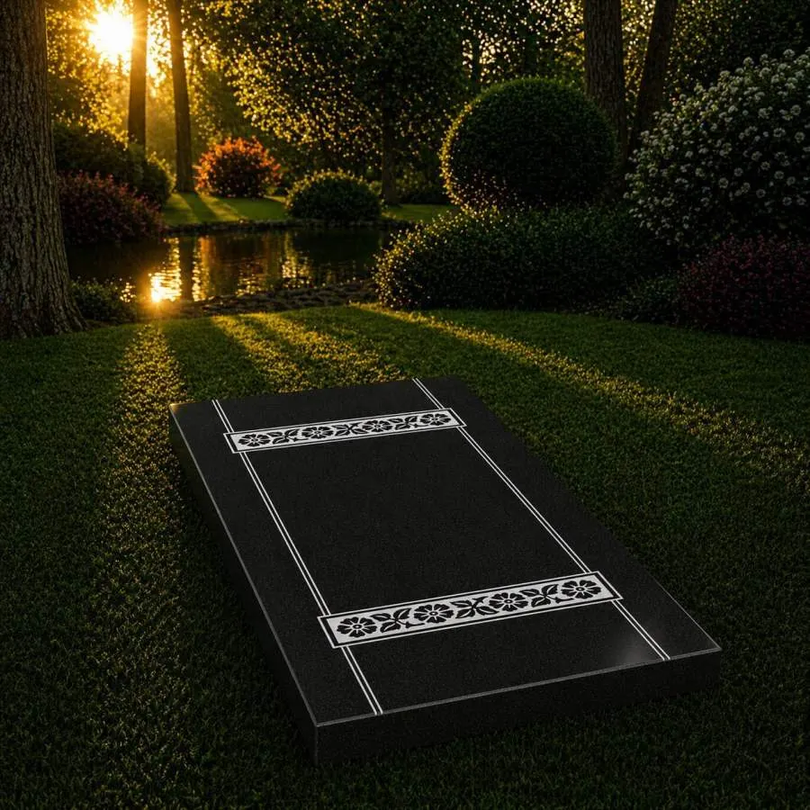 Full Ledger Granite Memorial — Design 2