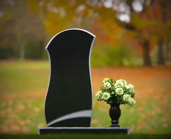 Eternal Ark Black Granit Headstone 20 x 3 x 39