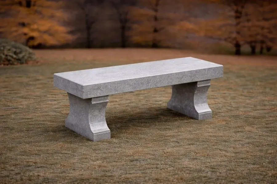Granite Memorial Bench — Design 2
