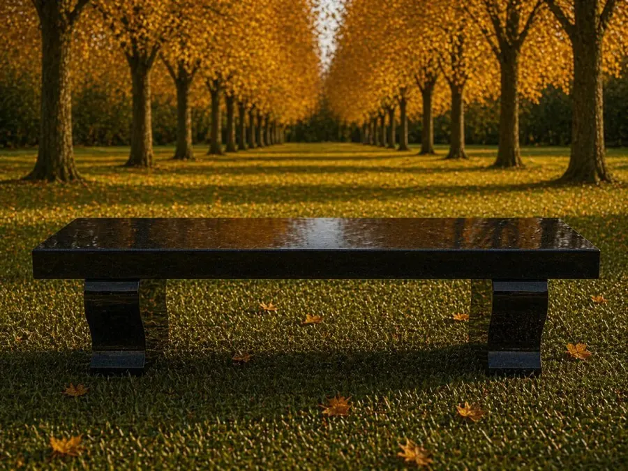 Granite Memorial Bench 38 x 14 x 18