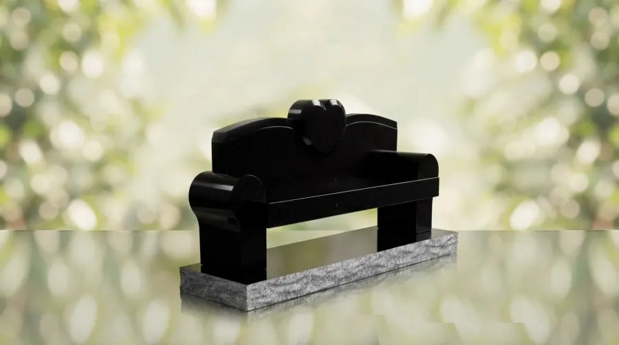 Heart Bench Headstone
