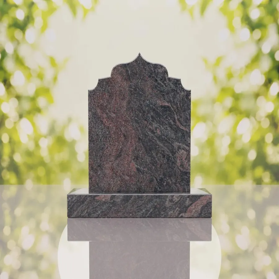 Heritage Islamic Granite Headstone view 3