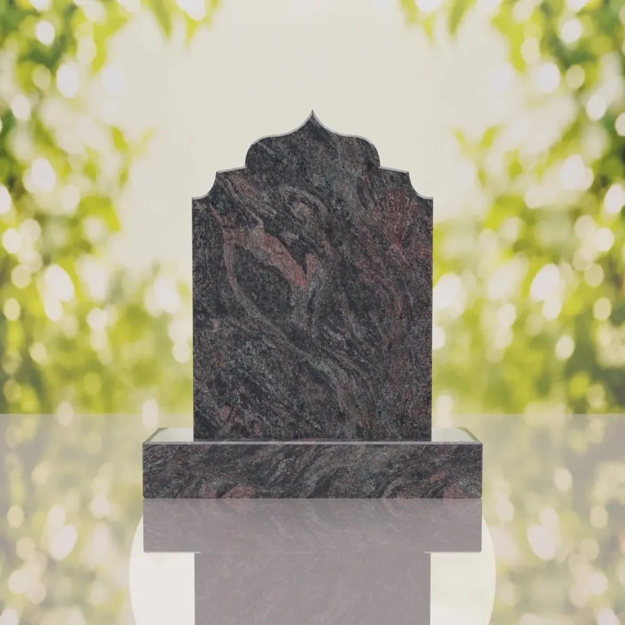 Heritage Islamic Granite Headstone view 4