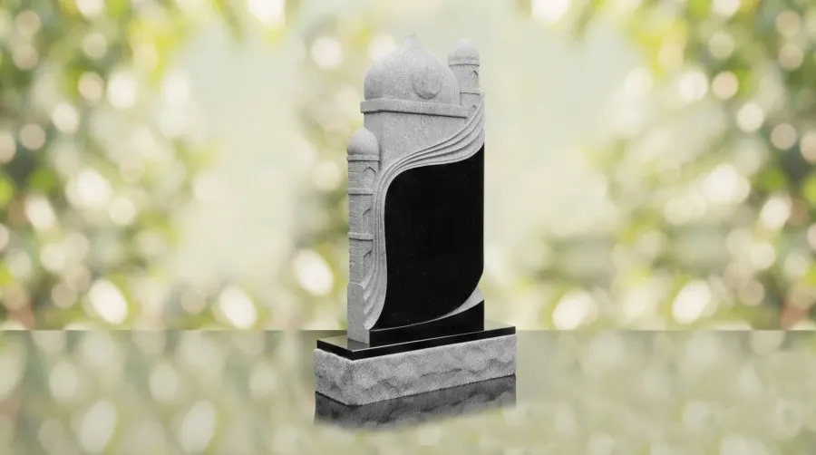 Islamic Arch Upright Headstone view 2