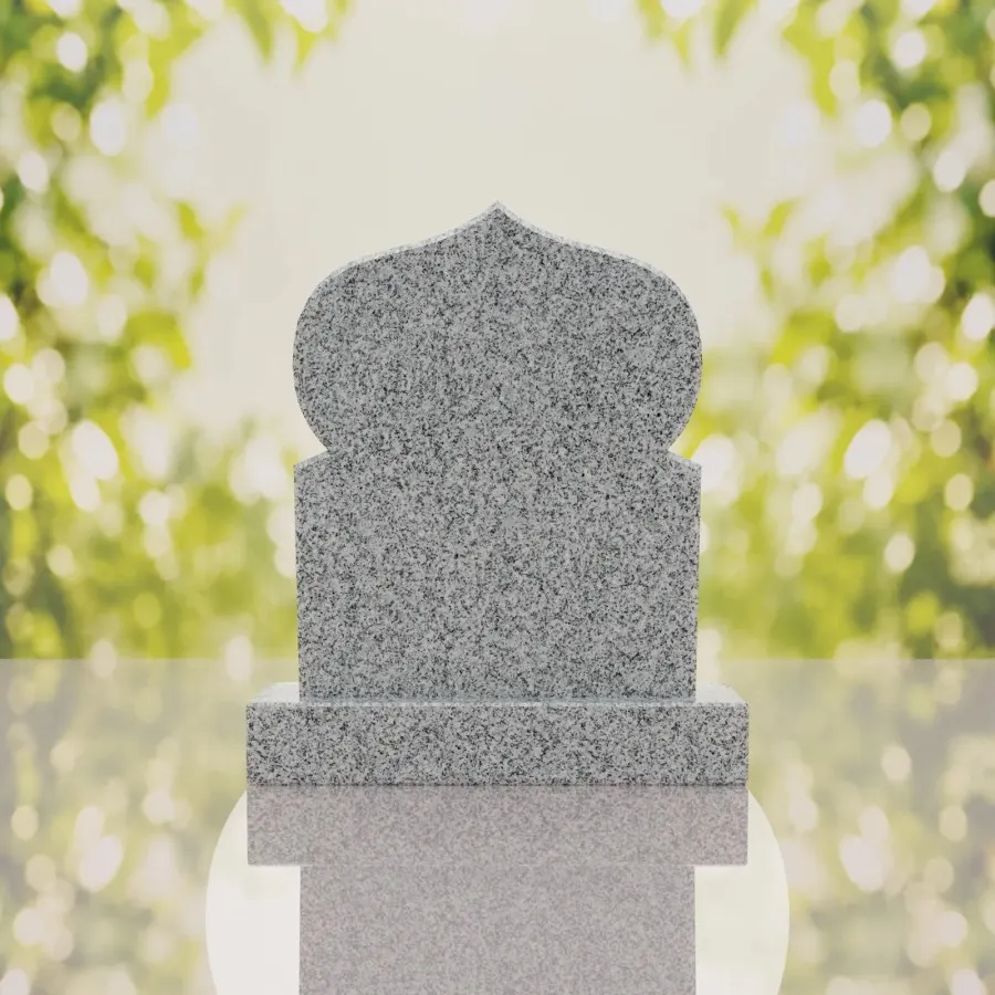 Islamic Dome Granite Headstone view 2