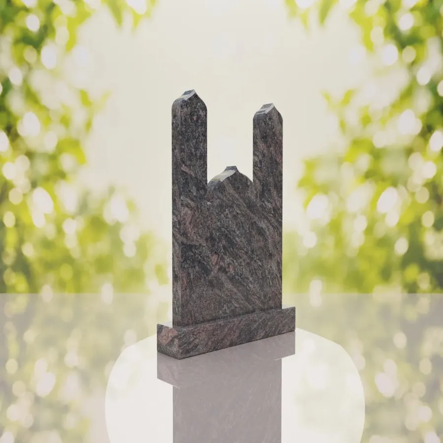 Islamic Minaret Companion Granite Headstone view 4
