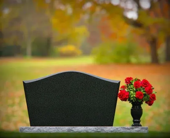 Serpentine Companion Granite Headstone