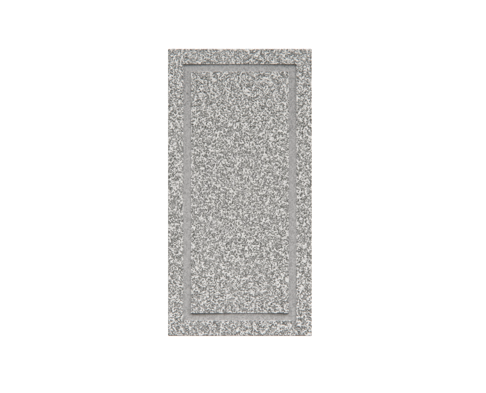 Luxury Granite Cemetery Vase with Engraved Border Panel in Elite Grey voir 2