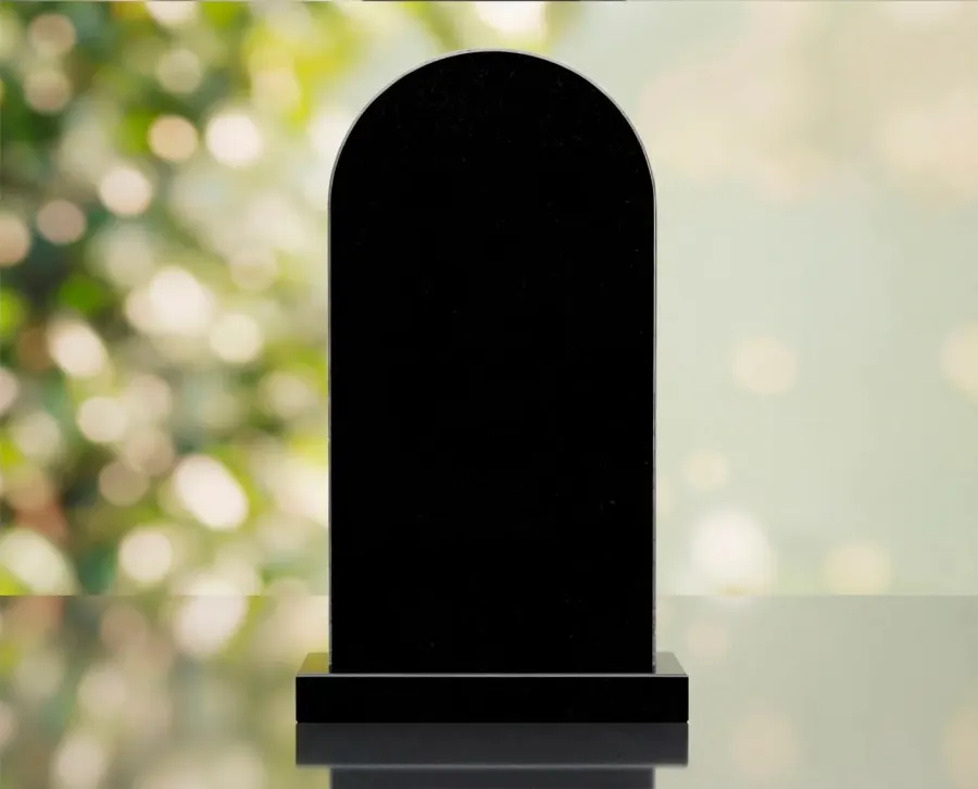 Special Shaped Madonna Headstone view 3
