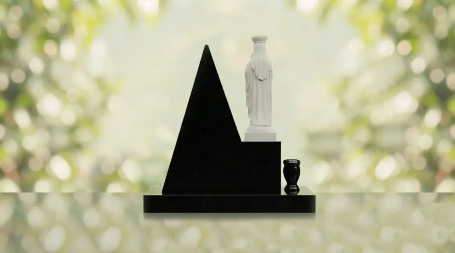 Our Lady Obelisk Headstone view 3